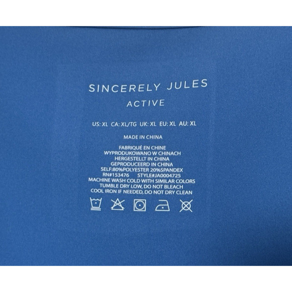 Sincerely Jules Active Size X-Large Blue Top & Skort Set Performance Tennis Golf - Picture 4 of 10